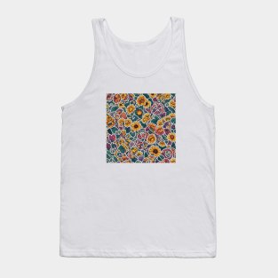 Sunflower Vintage Retro Flora Positive Minimalist Tank Top